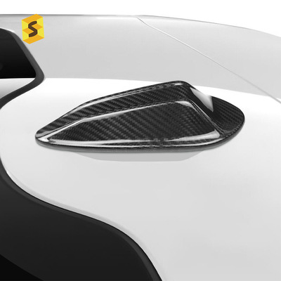 适用于宝马新款3系5系G20G60M3真碳纤维天线鲨鱼鳍外饰装饰贴
