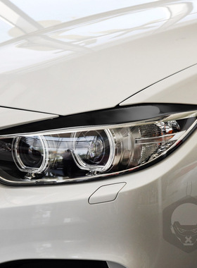 适用宝马M3 M4 F80 F82 F83 F32/F33/F36 4系灯眉钢琴黑汽车改装