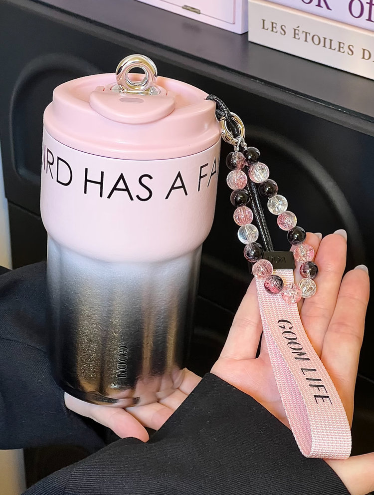 GOOM保温杯女生高颜值2025新款便携随行水杯学生上学专用杯子钛杯