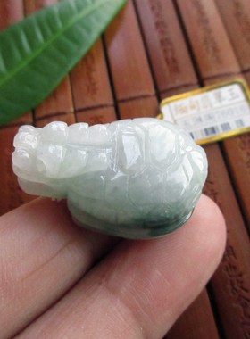 保真 立体款龙龟龙头龟大吊坠76016实物拍图 缅甸玉天然A货翡翠玉