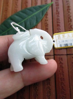 包真立体款太平有象大象吊坠75678天然翡翠玉A货缅甸玉实物拍图