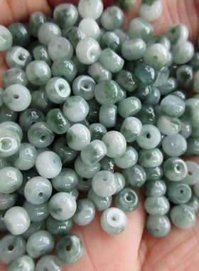 迷你特小5.8MM小算珠算盘珠20378-26隔珠天然A货翡翠玉缅甸玉H13