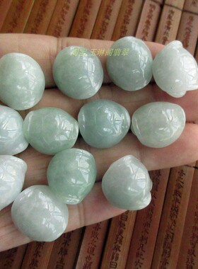 保真长命龟通孔款加厚乌龟壳坠子21701实拍图缅甸玉天然A货翡翠玉