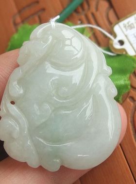 94072玉琳阁翡翠 实物拍图 缅甸玉天然A货翡翠如意葫芦吊坠