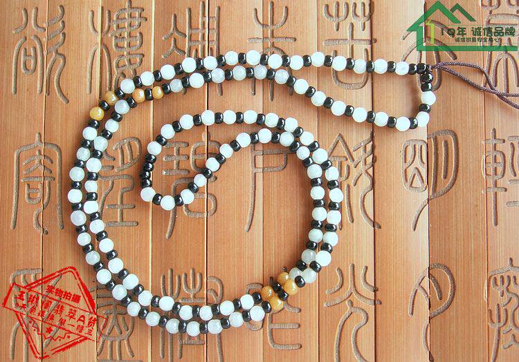 20015-105批玉琳阁翡翠项链绳玉珠项链打结绳珠链绳编织绳项链4mm