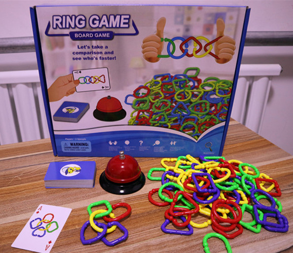 环环相扣 抢先扣环亲子反应类桌游益智聚会儿童玩具学生桌面游戏