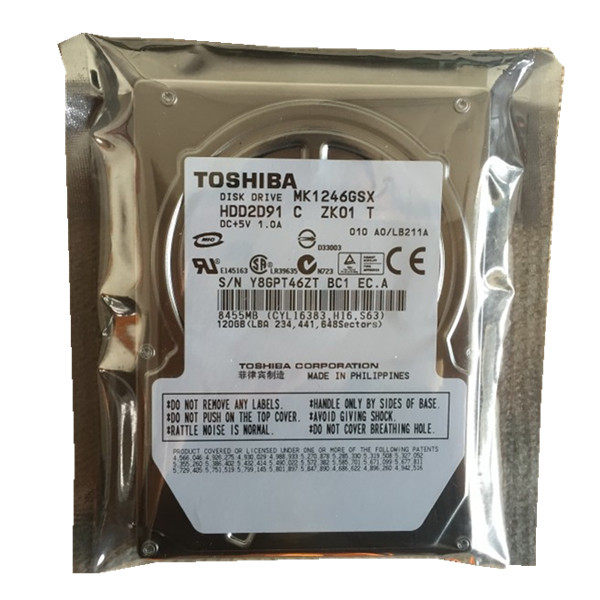 全新原装东芝120G笔记本电脑硬盘SATA串口2.5寸120G工控复印机