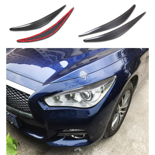 菲尼迪q50q50l改装碳纤灯眉