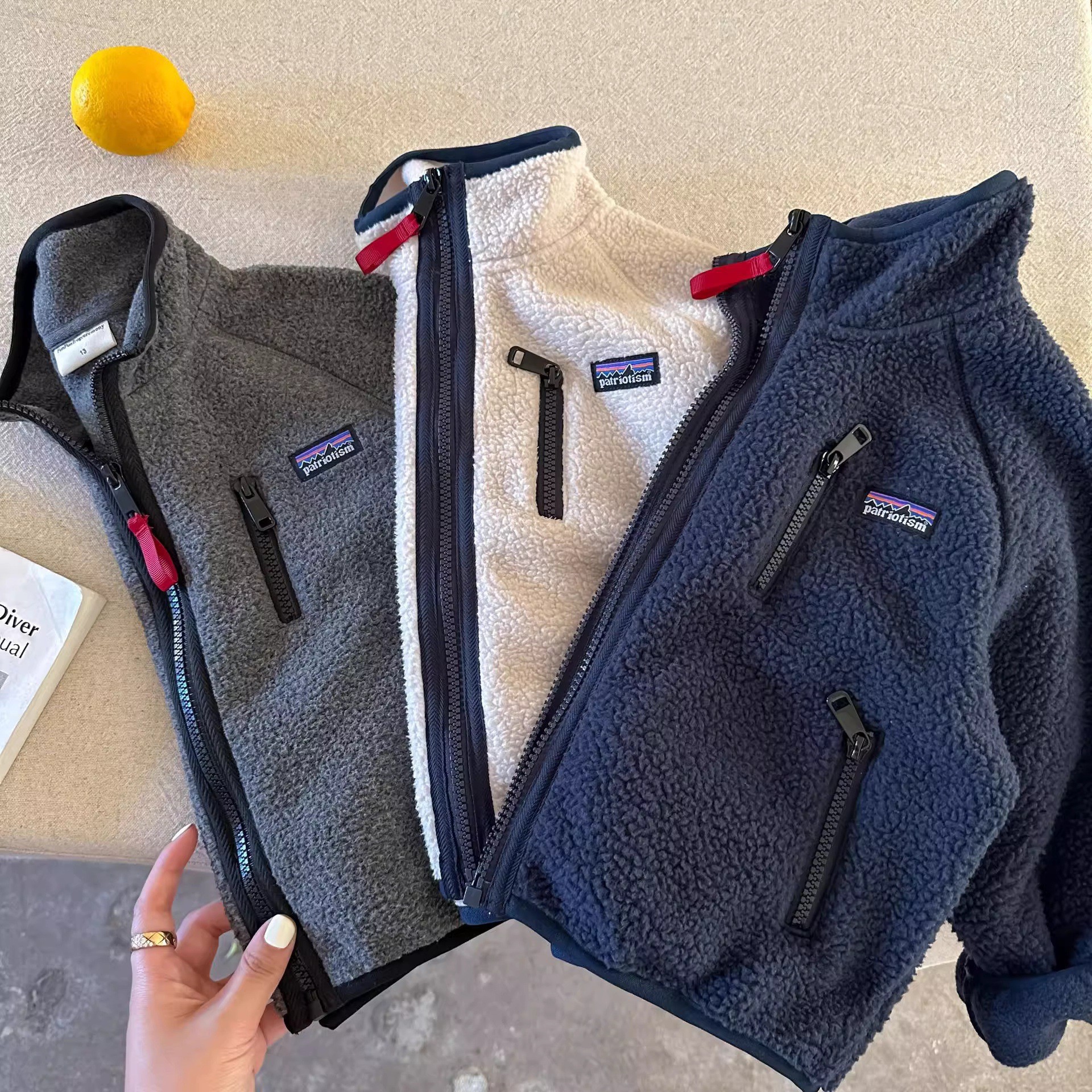 男童摇粒绒外套新款儿童秋冬加绒加厚卫衣洋气宝宝保暖毛毛衣