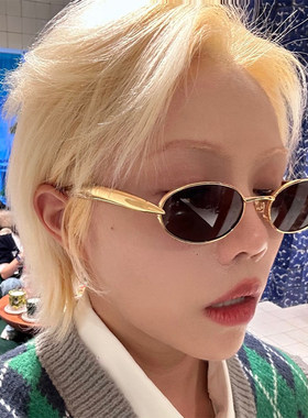 ins网红同款沙丁鱼镜腿太阳镜女