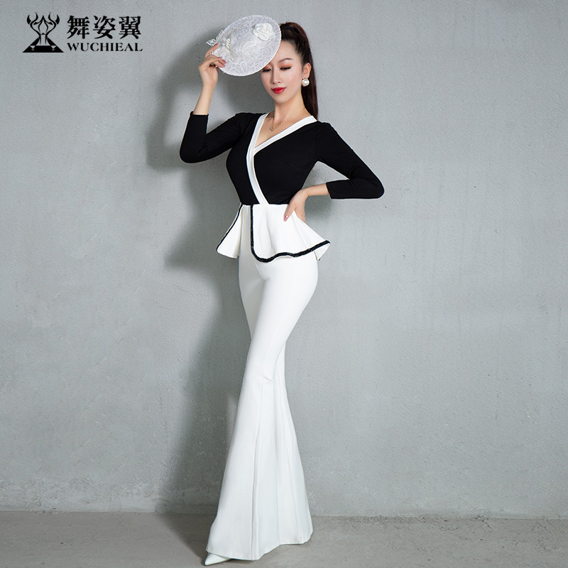 舞姿翼新款舞蹈服连体女现代舞