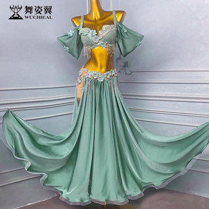 舞姿翼肚皮舞表演演出服女2025新款套装东方舞舞蹈大摆裙WZY193