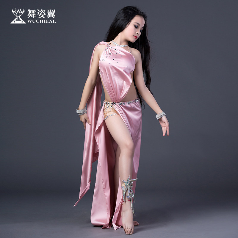 舞姿翼 2018新款小薇儿童肚皮舞练习服舞蹈服少儿印度舞演出服231