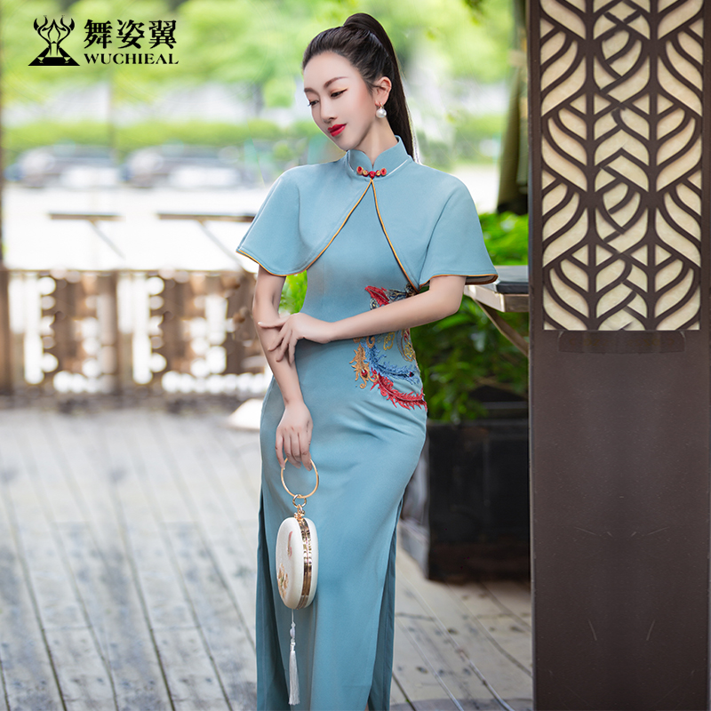 舞姿翼礼仪衣形体服女旗袍