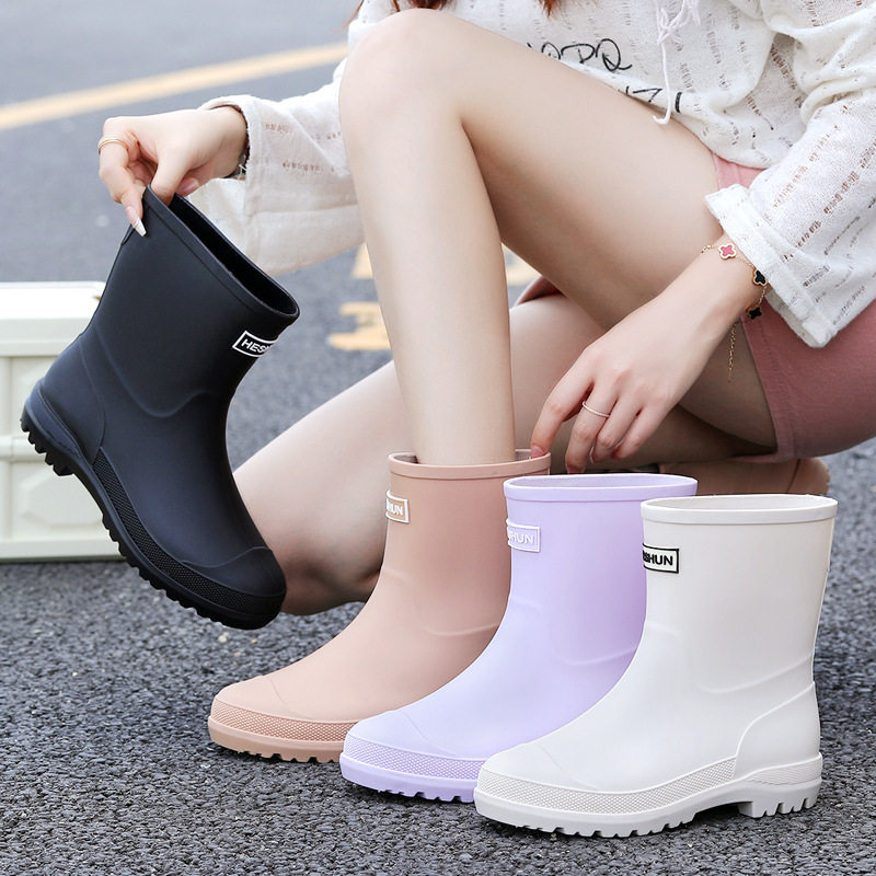 网红增高女雨鞋女防滑防水工作女雨鞋
