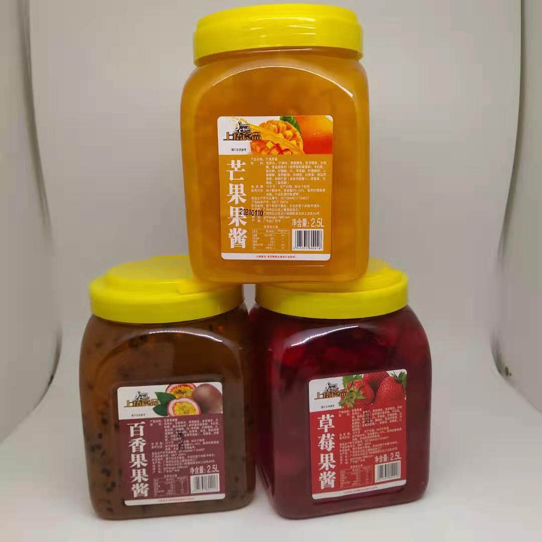 上椿草莓果酱奶茶店水果捞专用大桶装芒果果肉颗粒酱沙冰刨冰配料