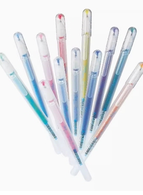 日本樱花Tiara 星光笔 星座闪光笔 12色涂鸦亮彩诞生石 贺卡水笔