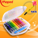 Maped马培德12色油画棒 口红旋转护套丝滑炫彩棒儿童绘画画笔套装
