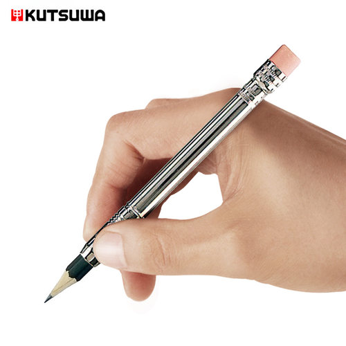 日本kutsuwa2支装附铅笔延长器