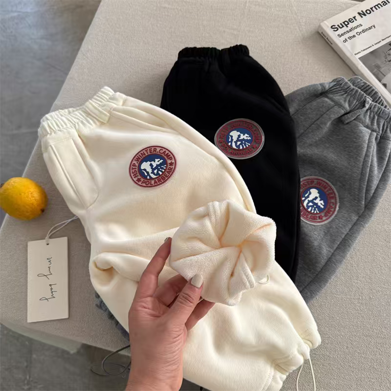 不退换女童加绒裤子秋冬款2025新款洋气童装儿童冬装运动裤