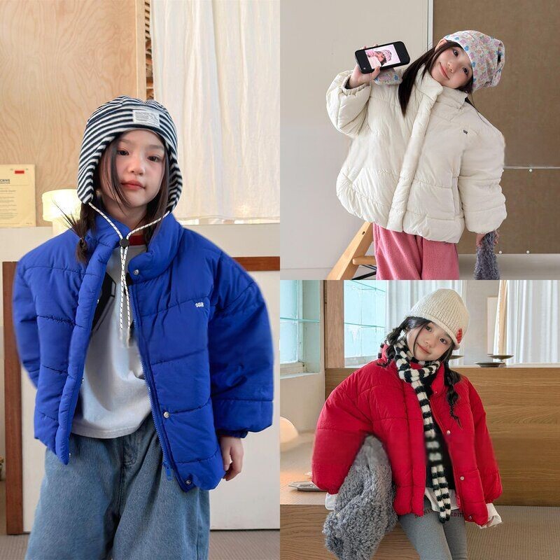 古德家里童装儿童冬装韩版棉衣女童冬款面包服男童外套棉服