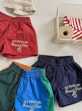 古德家2025童装夏季新款儿童韩版夏装速干短裤女童男童裤子