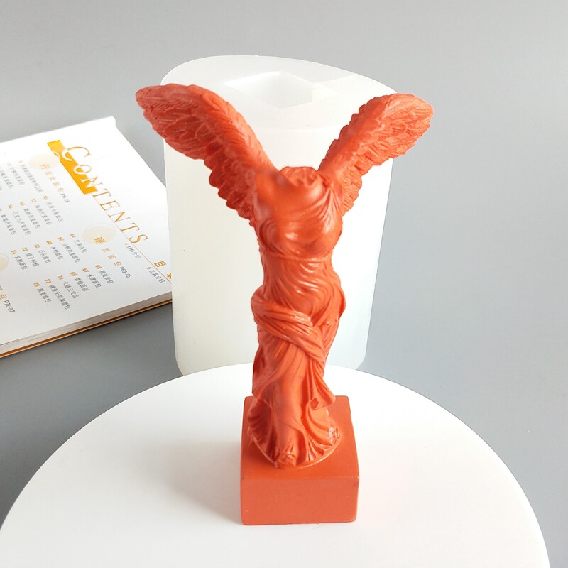 胜利女神文艺复兴自由石膏像树脂滴胶水泥北欧艺术摆件硅胶模具