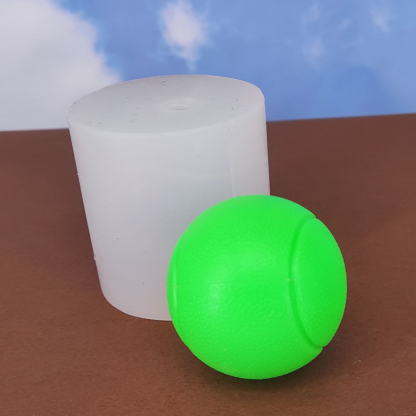 网球硅胶模具DIY手工巧克力蜡烛