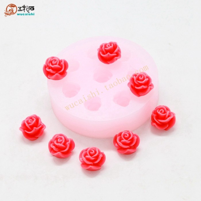 玫瑰花朵 硅胶模具 手工皂 烘焙 巧克力 蛋糕装饰 食品模 矽胶模,厨房/烹饪用具,DIY模具,淘宝优惠券,粉丝福利购,淘宝优惠卷
