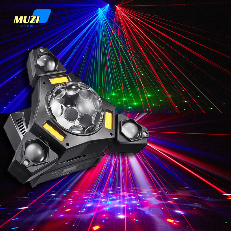 舞台氛围灯酒吧KTV溜冰场激光镭射声控旋转舞厅会场大面积气氛灯