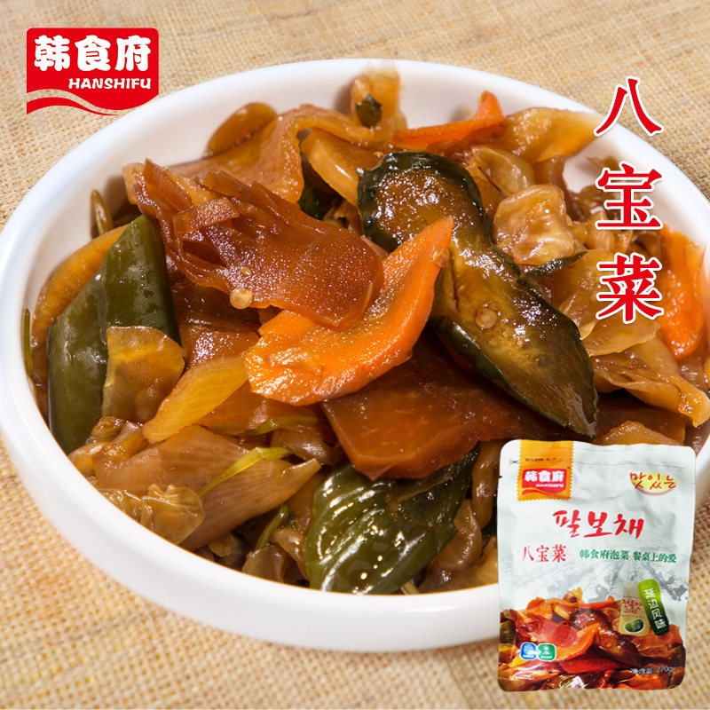 韩式泡菜八宝菜延边特产韩食府朝鲜族东北狗宝咸菜小吃270g
