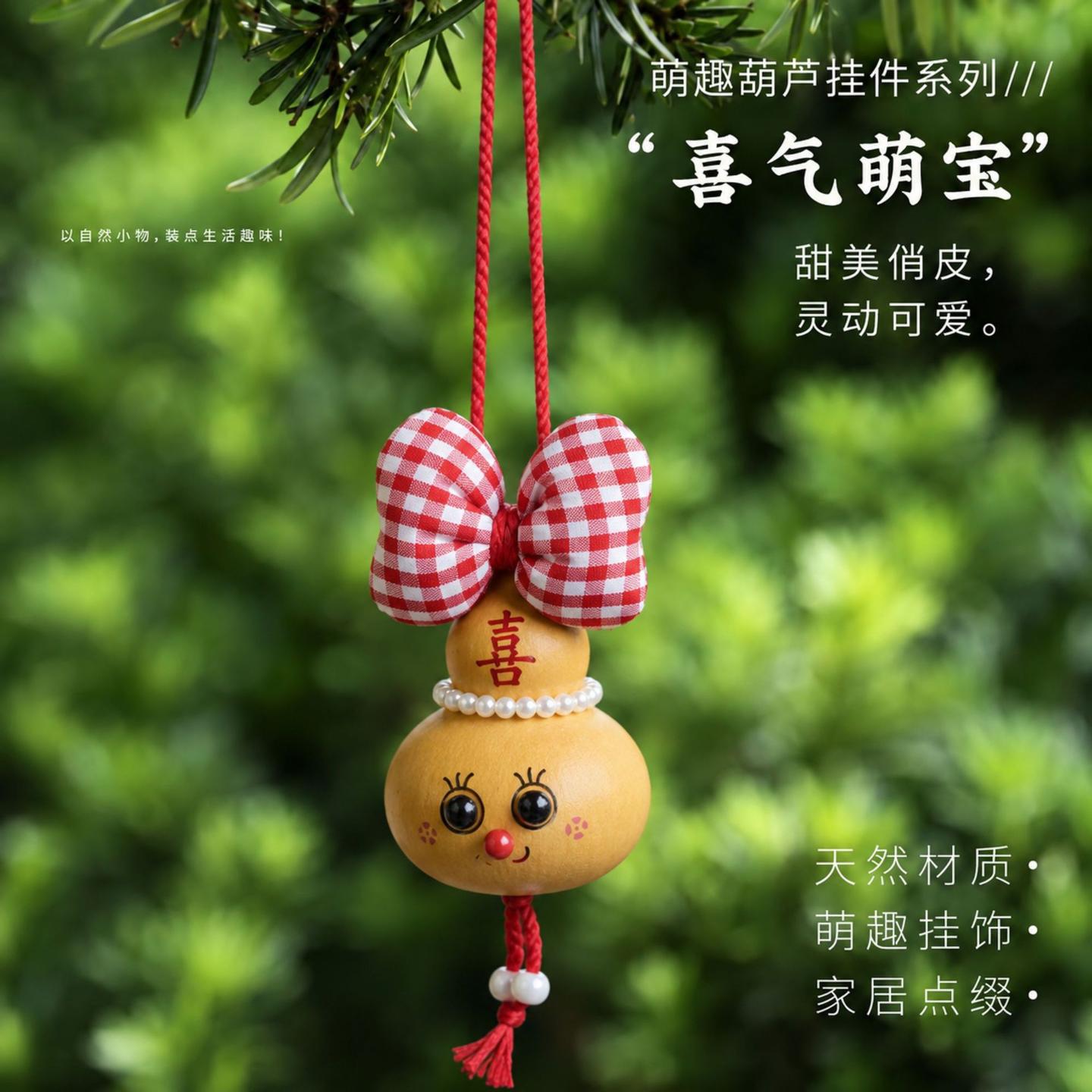 可爱小葫芦挂件包包文创饰品创意