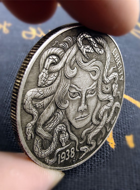 创意雕刻艺术硬币礼品乐美家复古