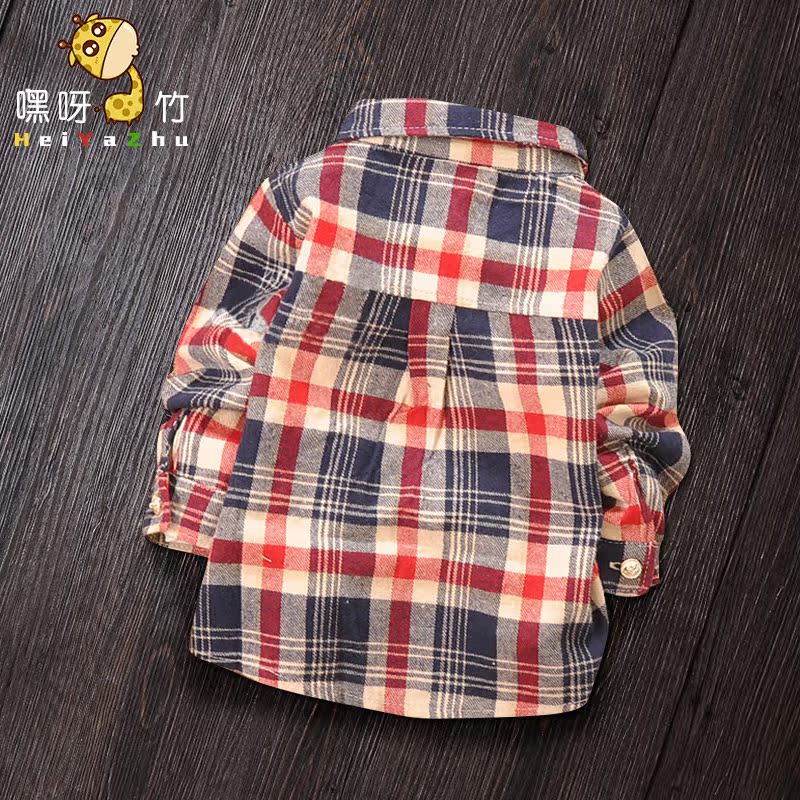 Chemise garcon à manche longue en coton - Ref 2073633 Image 3