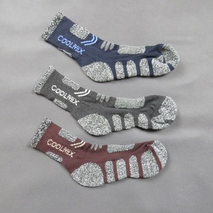 清仓二等品新款男子运动袜毛巾袜毛圈袜速干袜登山袜健身跑步款二