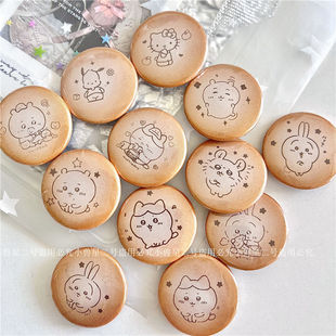 25MM可爱饼干古早味迷你小吧唧可爱卡通手账装饰吧唧25mm徽章别针