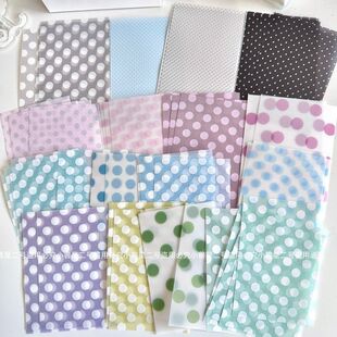 INS风16P拼色波点硫酸纸手帐素材波点硫酸纸特殊材质内页半透便签