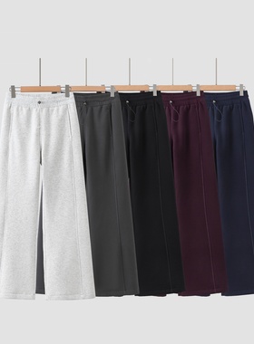 加绒女士爆款秋冬新款舒暖系列|抽绳加绒中腰长裤6197