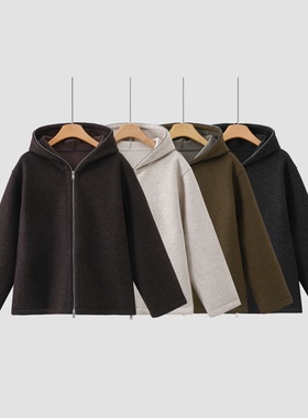 秋季新款暖意随行连帽全拉宽松外套3083加绒，与6183裤子可配一套