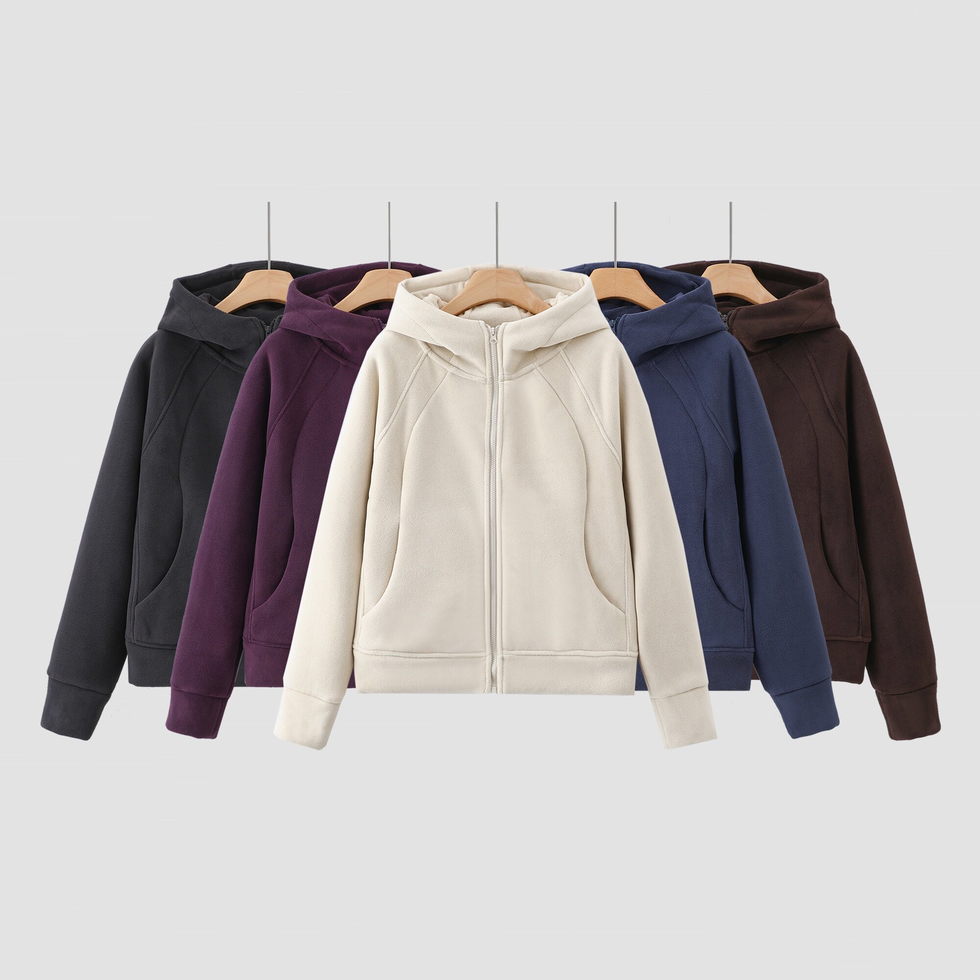 加绒加厚女士秋冬新款温暖轻柔露系加绒拉链帽衫3102,女装/女士精品,卫衣/绒衫,淘宝优惠券,粉丝福利购,淘宝优惠卷