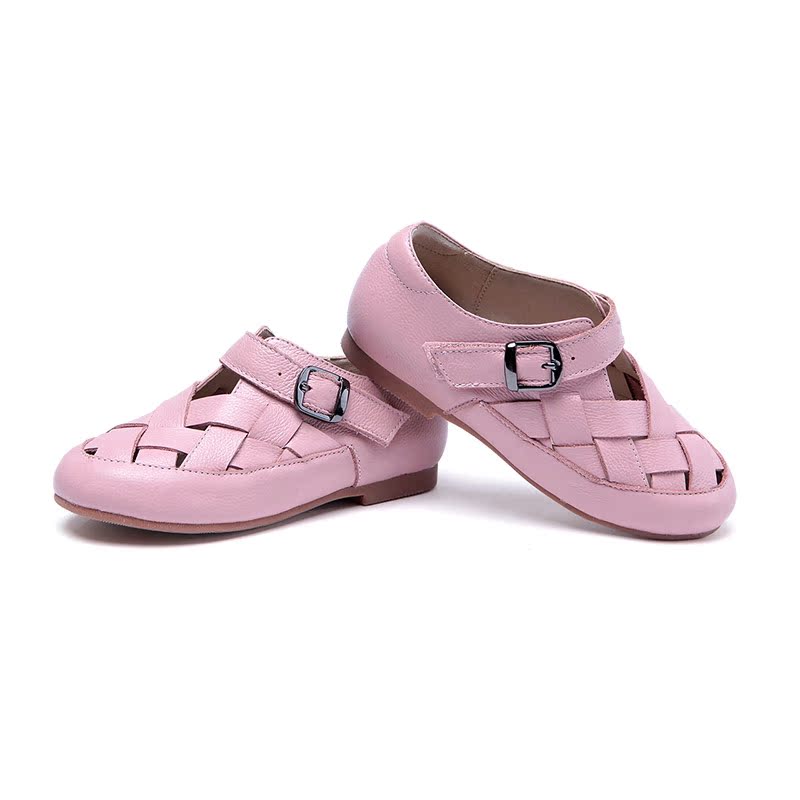 Chaussures enfants en cuir FIVE PEAS ronde creux pour printemps - semelle caoutchouc - Ref 1033578 Image 4