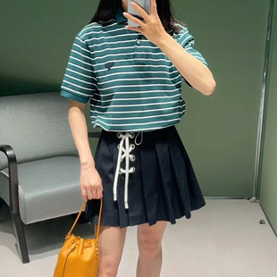 斜纹羊毛 不退不换 25新款 特惠249 系带高腰百褶短半身裙 原439