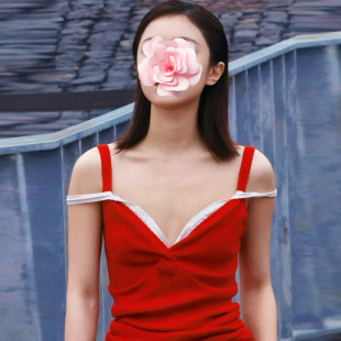 赵今麦同款 不退不换 26新款 特惠229 镂空编织针织吊带背心 原369