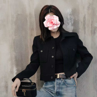 尚语贤同款 不退不换 25新款 特惠349 羊毛法兰绒短外套 原569