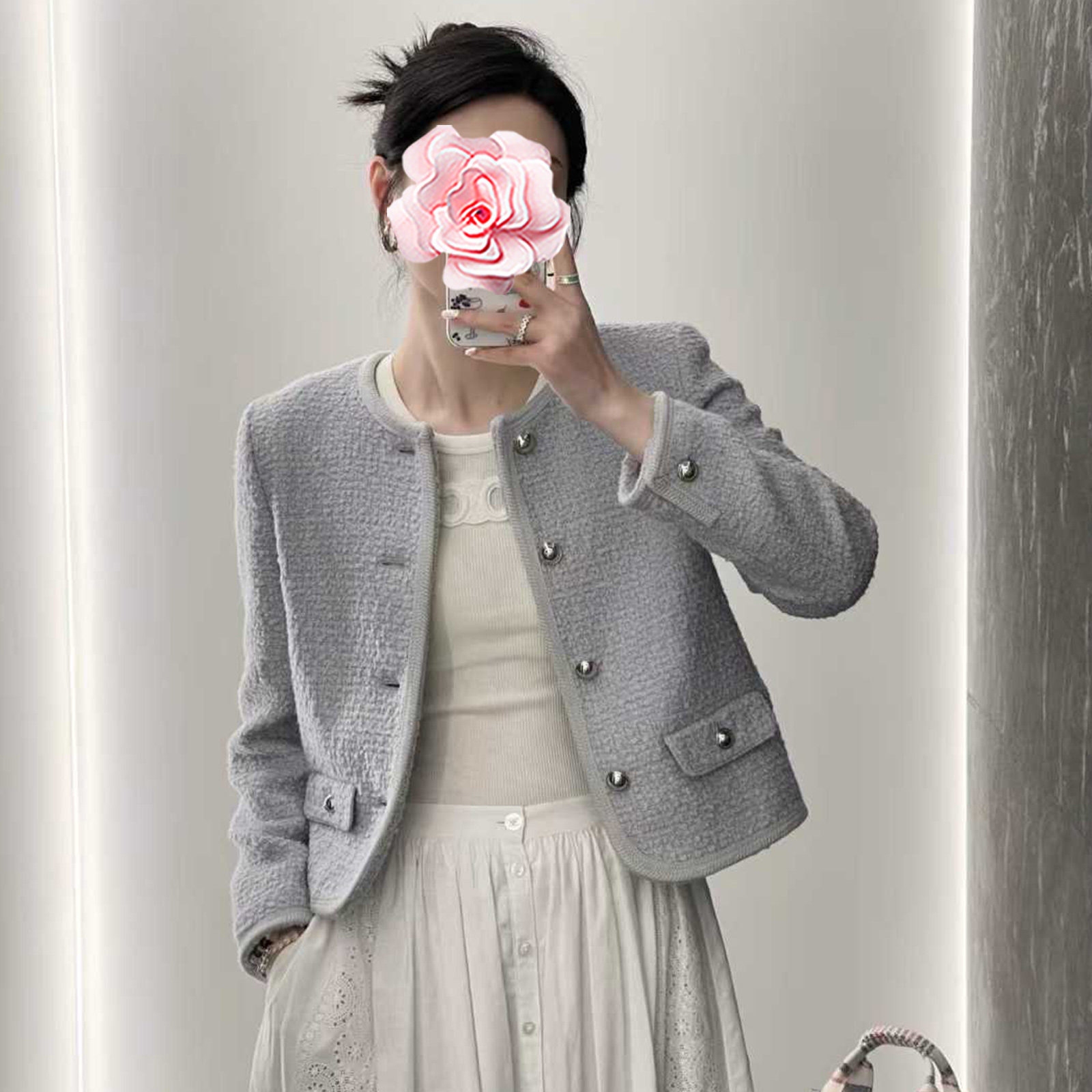 不退不换 原669 特惠379 25新款 低调奢华 冰川蓝 羊毛薄花呢外套,女装/女士精品,短外套,淘宝优惠券,粉丝福利购,淘宝优惠卷