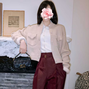 25新款 特惠429 猎装 口袋 外套 不退不换 羊毛针织开衫 原719