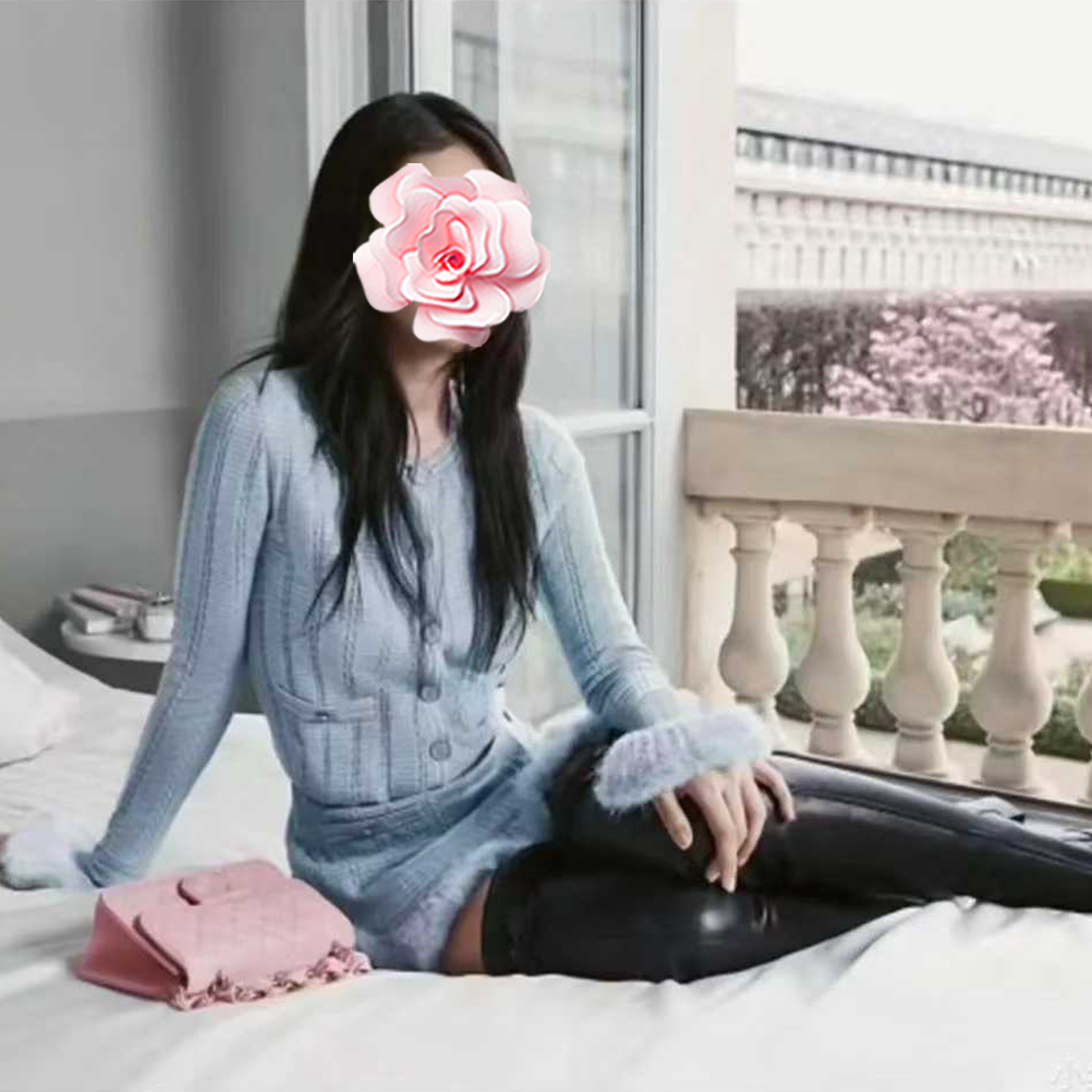 不退不换 原539 特惠329 25新款 香奶奶 流苏羊毛针织开衫+半身裙