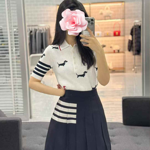 25新款 特惠239 可爱小狗 五分袖 不退不换 POLO针织衫 原439