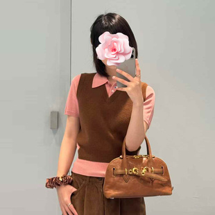 原439 羊毛针织背心 特惠279 Polo针织衫 假两件 25新款 不退不换