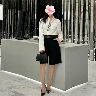 精纺羊毛高腰阔腿直筒百慕大短裤 不退不换 25新款 特惠229 原439